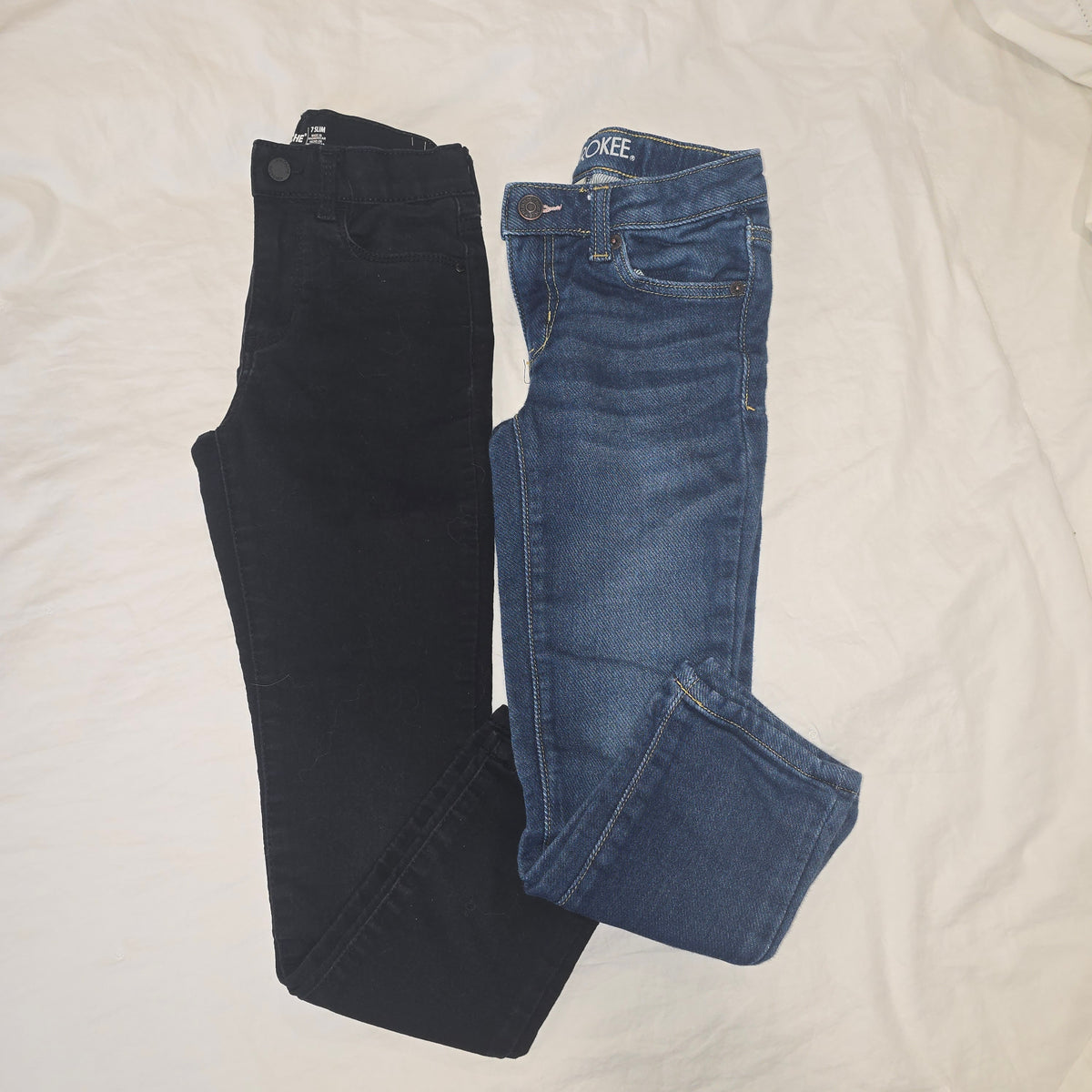 Crop/Skinny Jegging, 2pc Size 7, slim - size Youth - 7 (S)