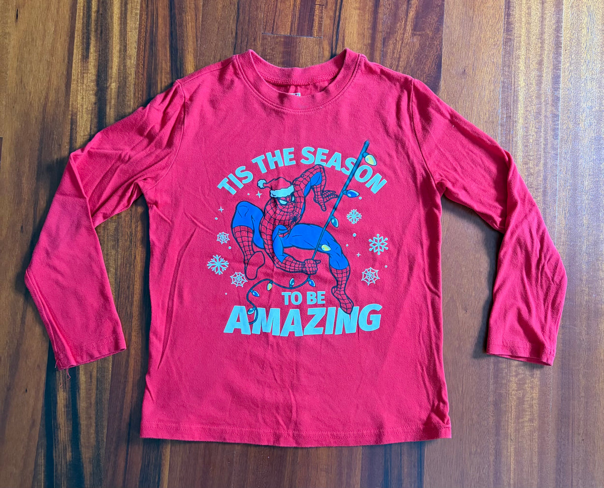 Spiderman - Tis the season to be amazing EUC - size Youth - 6 (S)