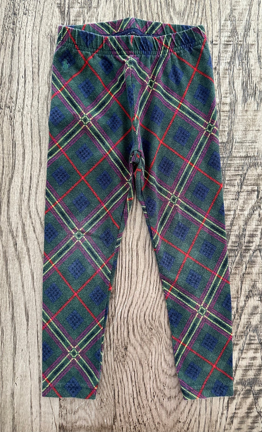 POLO Ralph Lauren - festive plaid legging - size Toddler - 4T