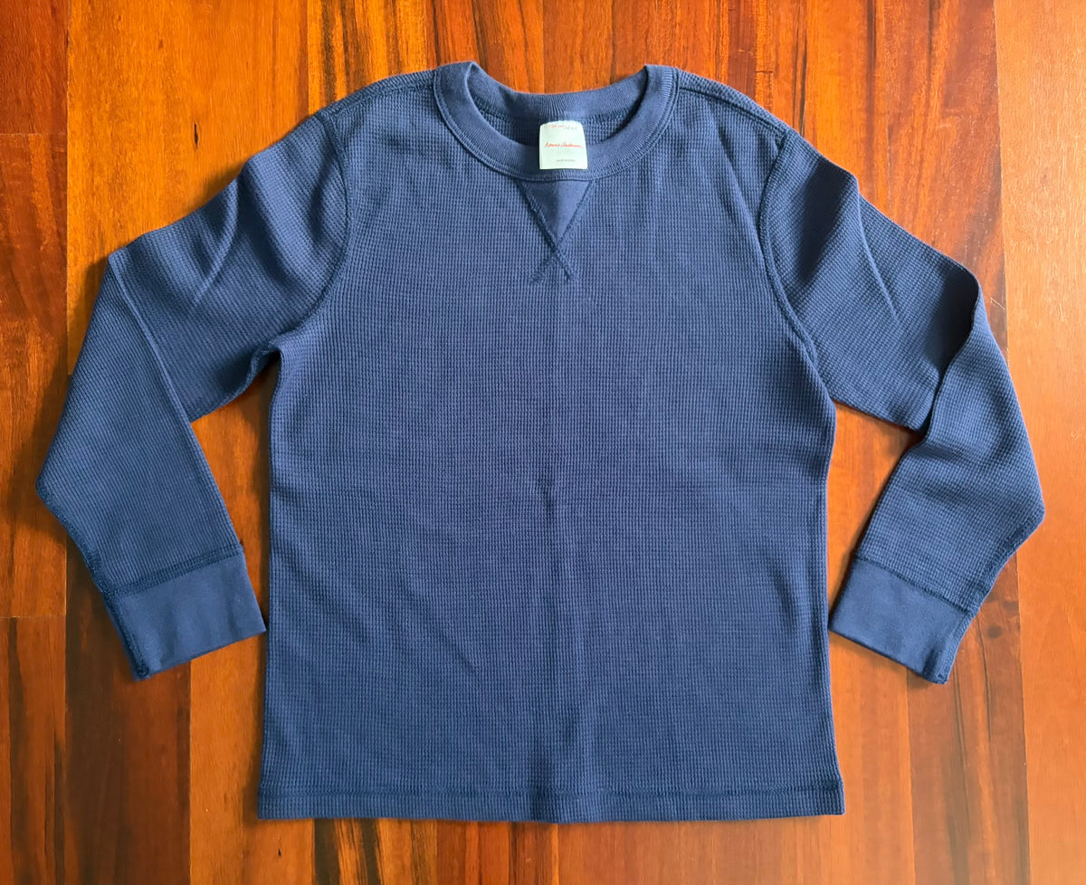 Navy henley - Hanna Andersson - EUC - size Youth - 7 (S)