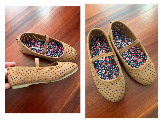 Tan ballet flats - EUC - size Shoes - Toddler 9