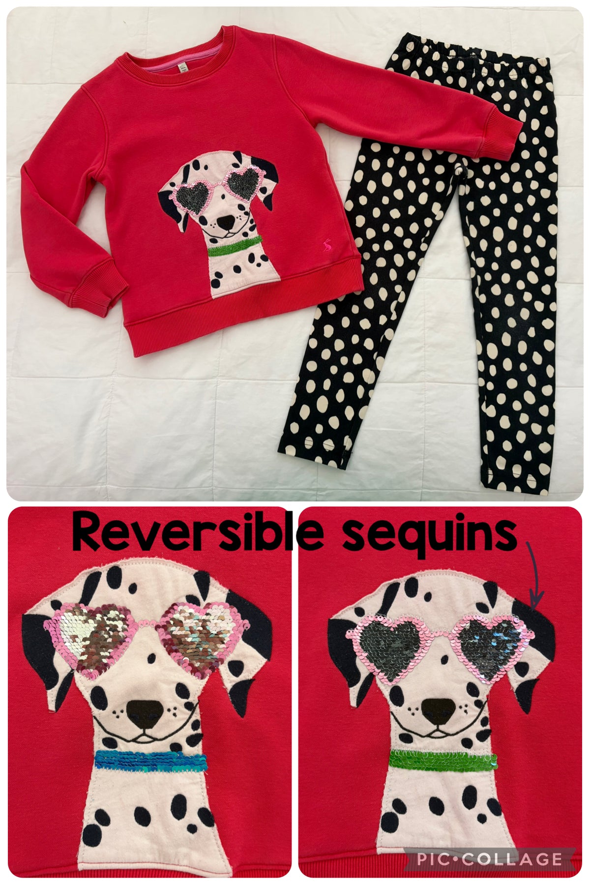 Adorable Dalmatian outfit - VGUC - size Youth - 5 (XS)