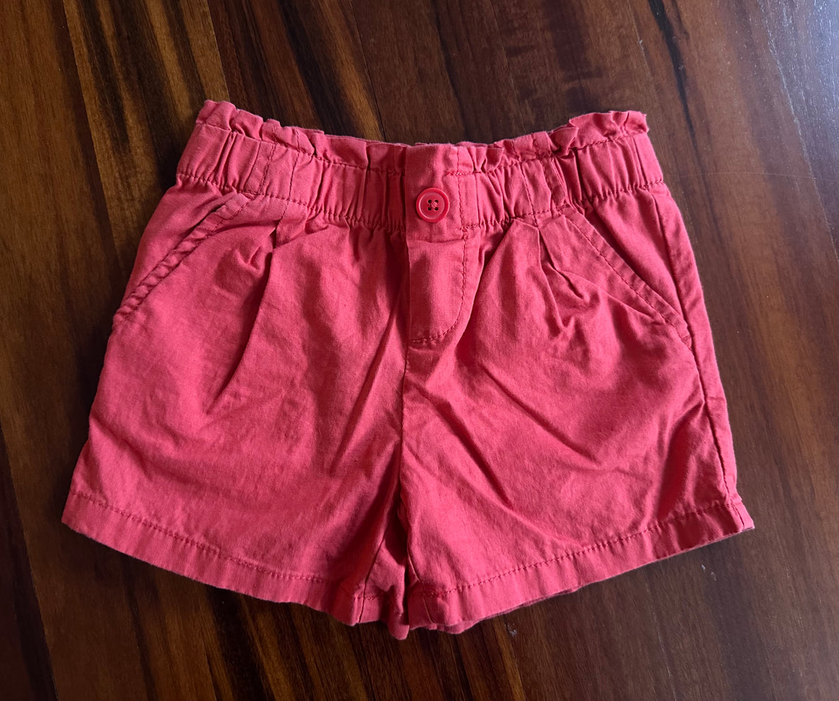 Adorable red shorts w ruffle waist -  NWOT - size Youth - 5 (XS)