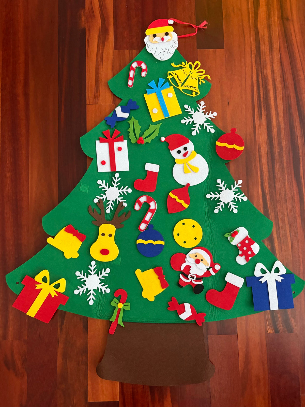 My first Christmas tree - Velcro ornaments