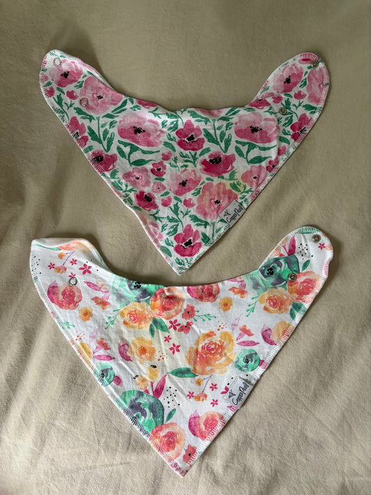 Set of 2 COPPER PEARL Bibs - VGUC