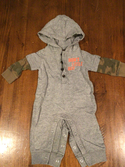 Carter's L/S Camo w/ Hood Mom's Little Guy - size Month - 0-3 / 3M
