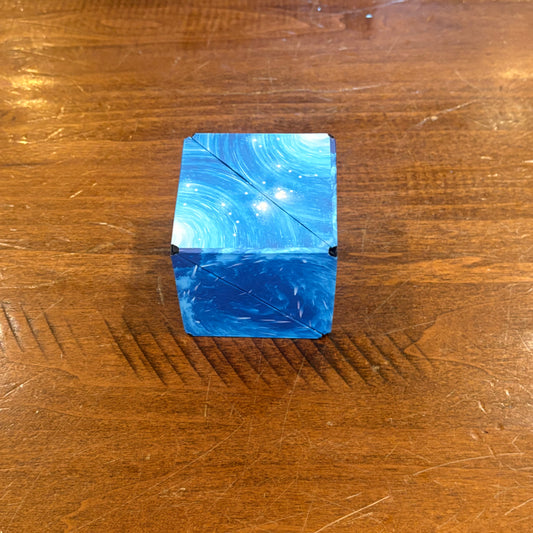 Blue Puzzle Cube