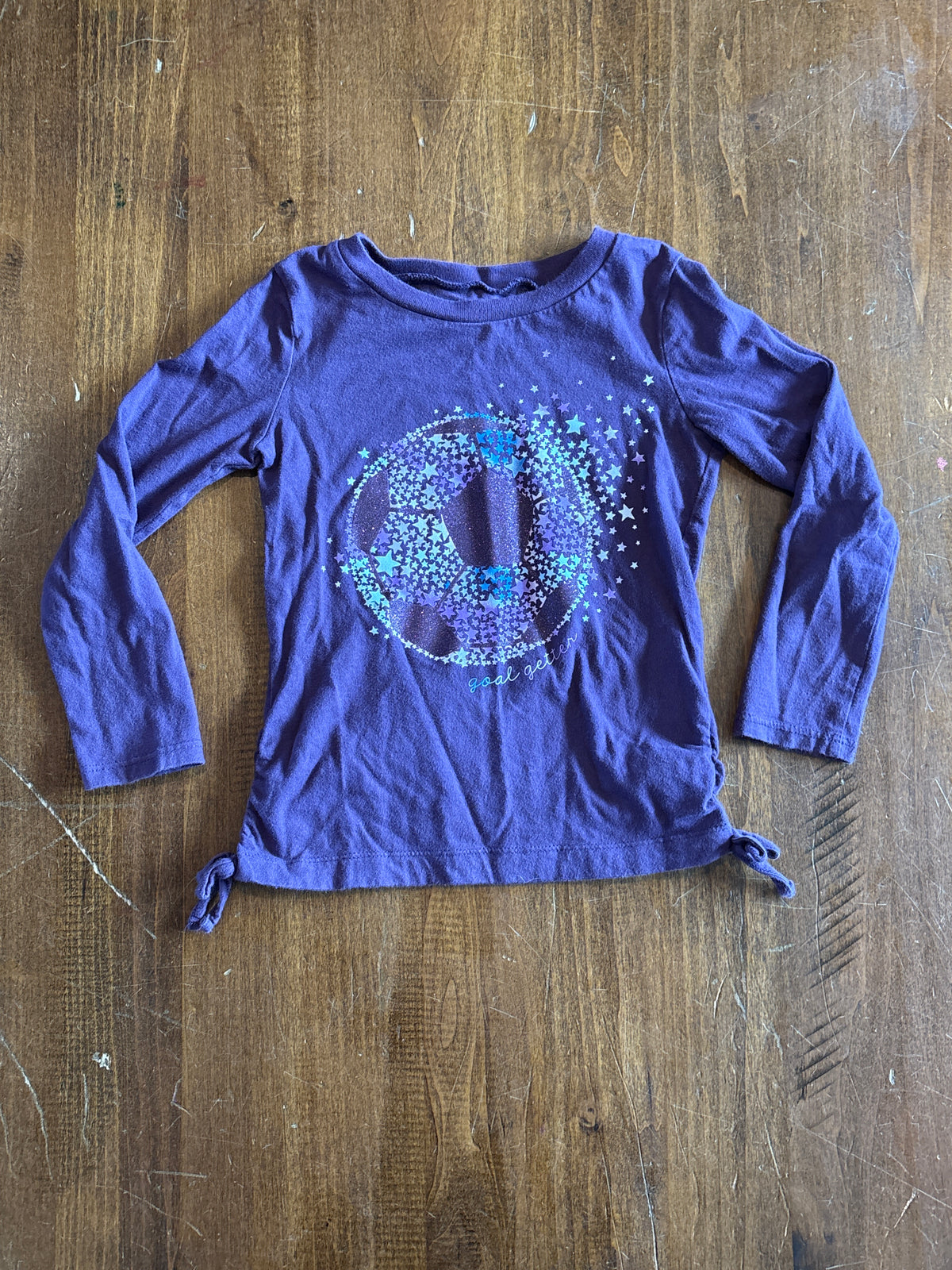 Carters Purple Soccer LS - size Youth - 4 (XS)