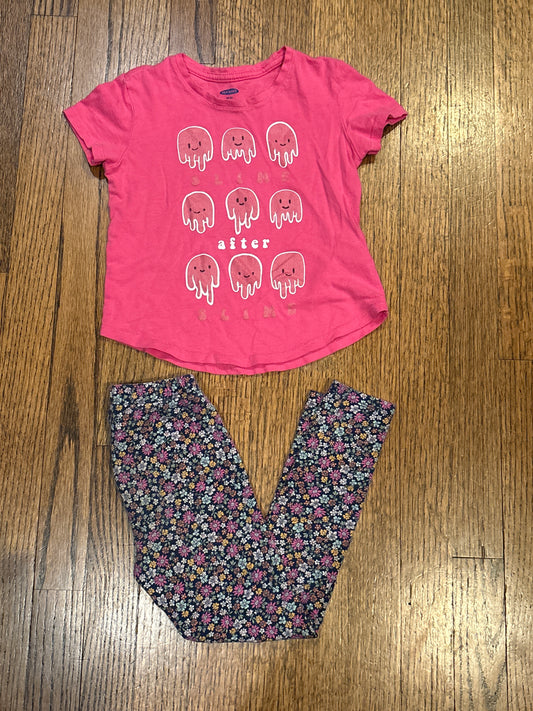 Pink Old Navy SS Slime After Slime and - size Youth - 5 (XS)