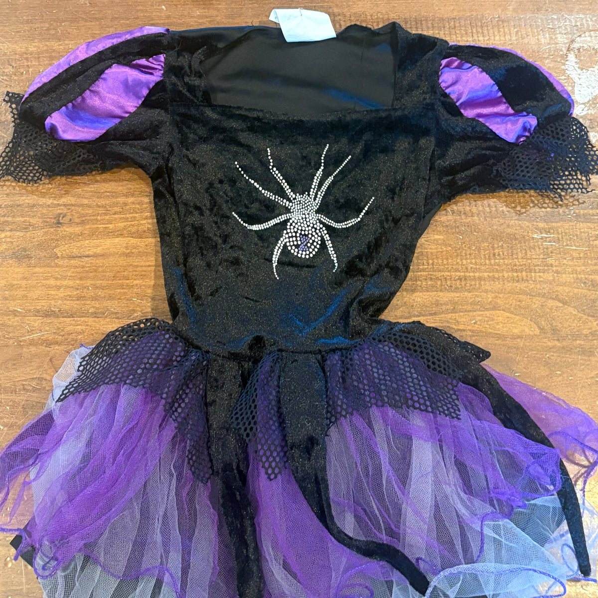 Purple and Black Tulle Spider Dress - size Toddler - 4T