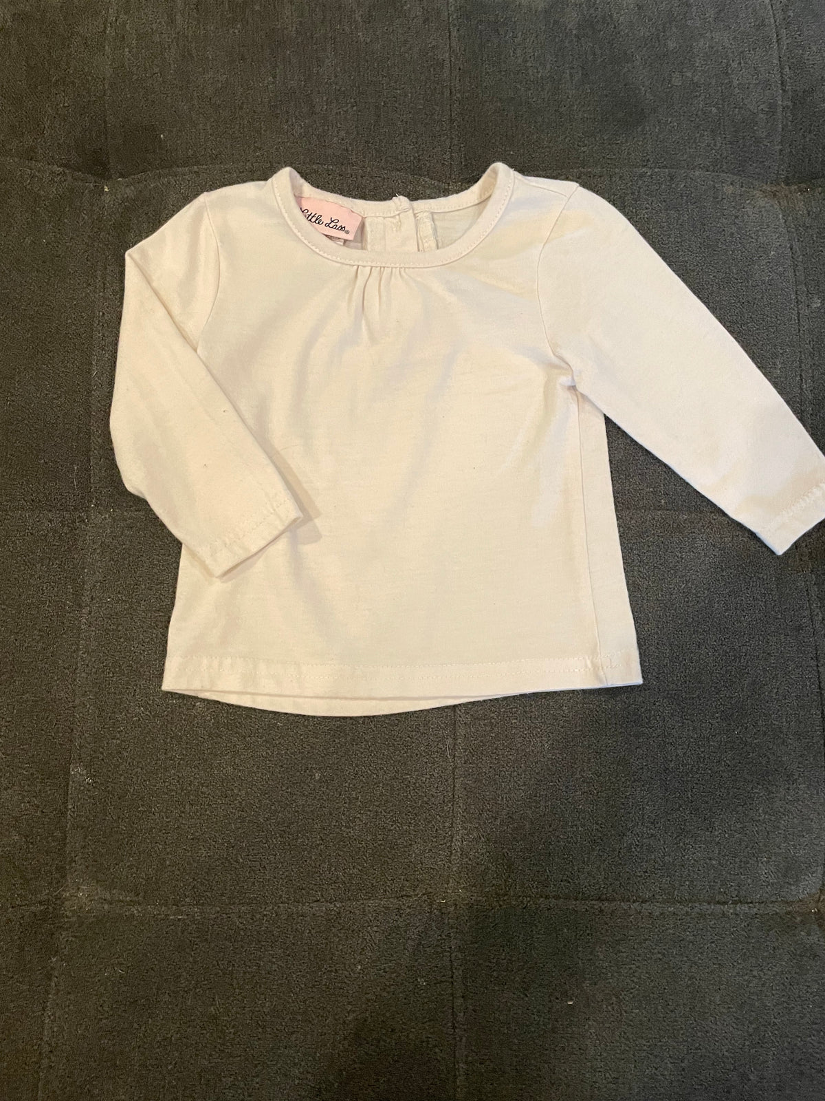 Little Lass LS White Shirt - size Month - 12-18 / 18M