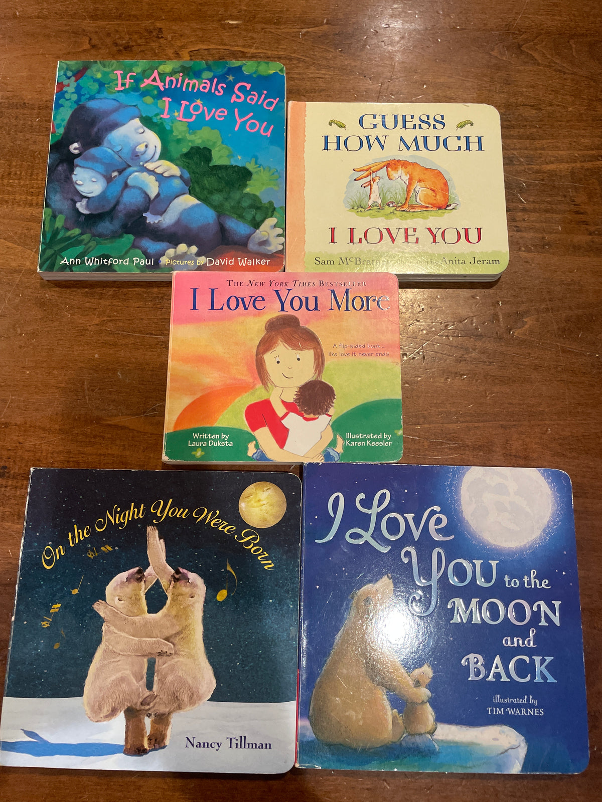 5 Board Books EUC
