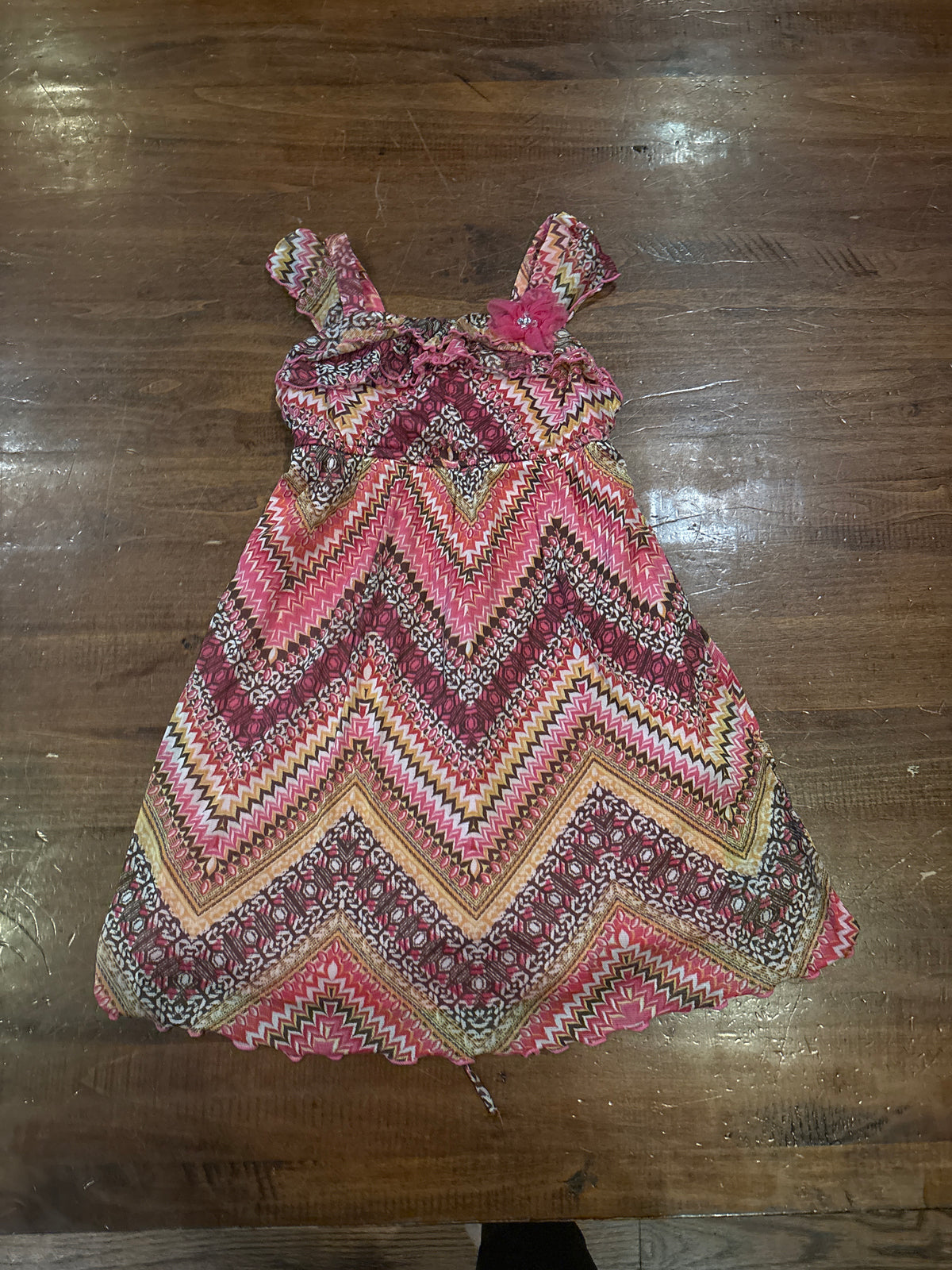 Red/Pink Dress - size Youth - 6 (S)