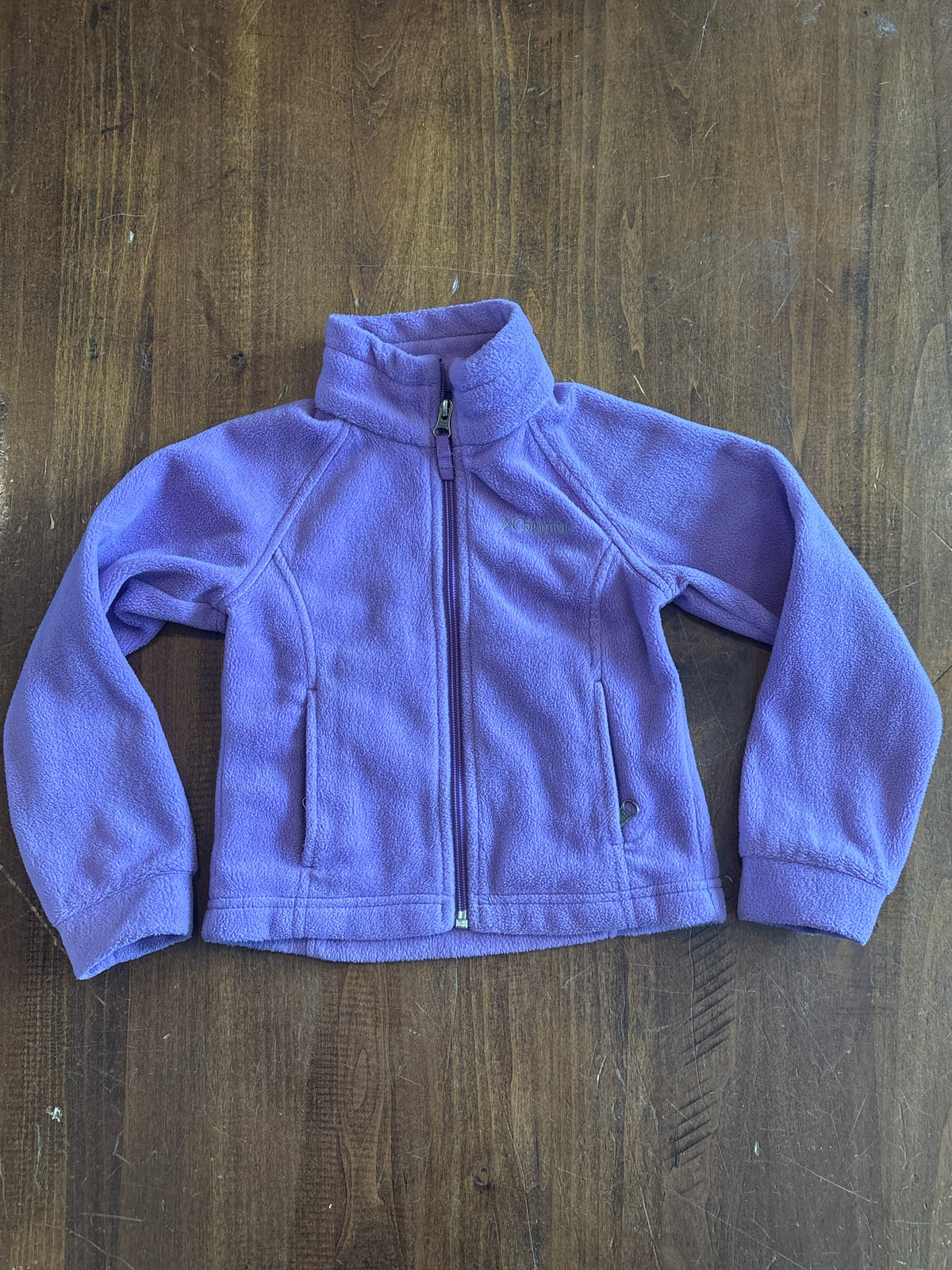 Lilac Columbia Fleece Zip-Up Sweatshirt