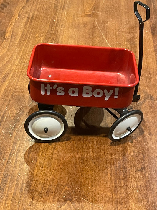 It's A Boy Mini Wagon