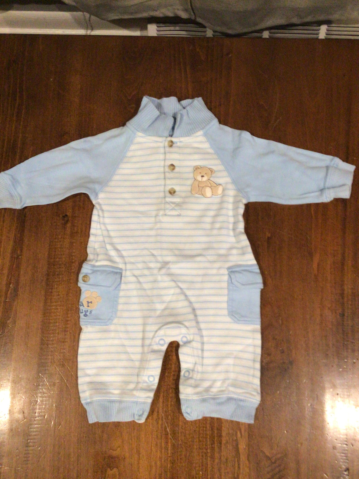 Carter's Baby Blue Warm Onesie - size Month - 3-6 / 6M