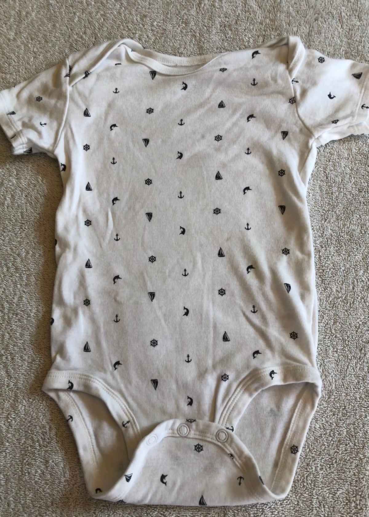 Carter's S/S Nautical Onesie EUC - size Month - 12-18 / 18M