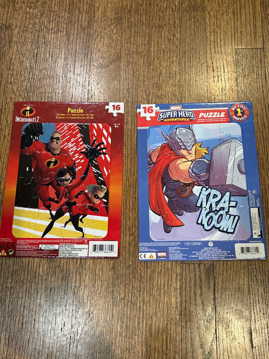 Incredibles 2 and Marvel Thor 16 piece