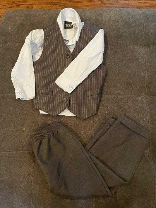 4-Piece Grey Suit - size Toddler - 3T