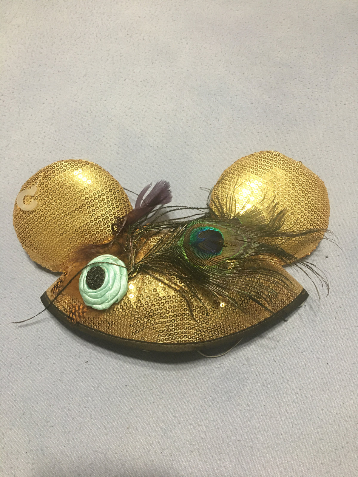 disney parks brand new gold mickey ear hat