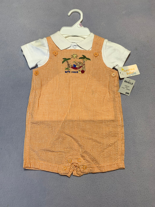 sunshine baby new w/tags polo & overalls - size Month - 3-6 / 6M