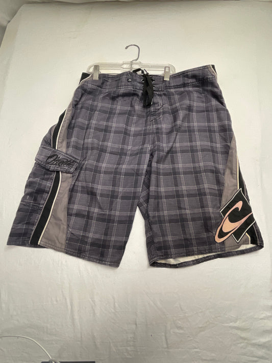 O'Neill black/white/grey swim trunks size 34 - size Teen/Men - M (32-34)