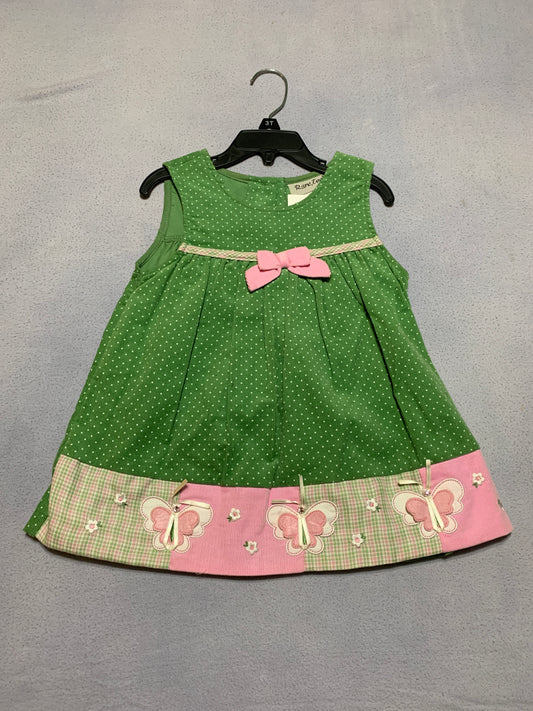Rare, too! corduroy dress w/butterflies - size Toddler - 2T