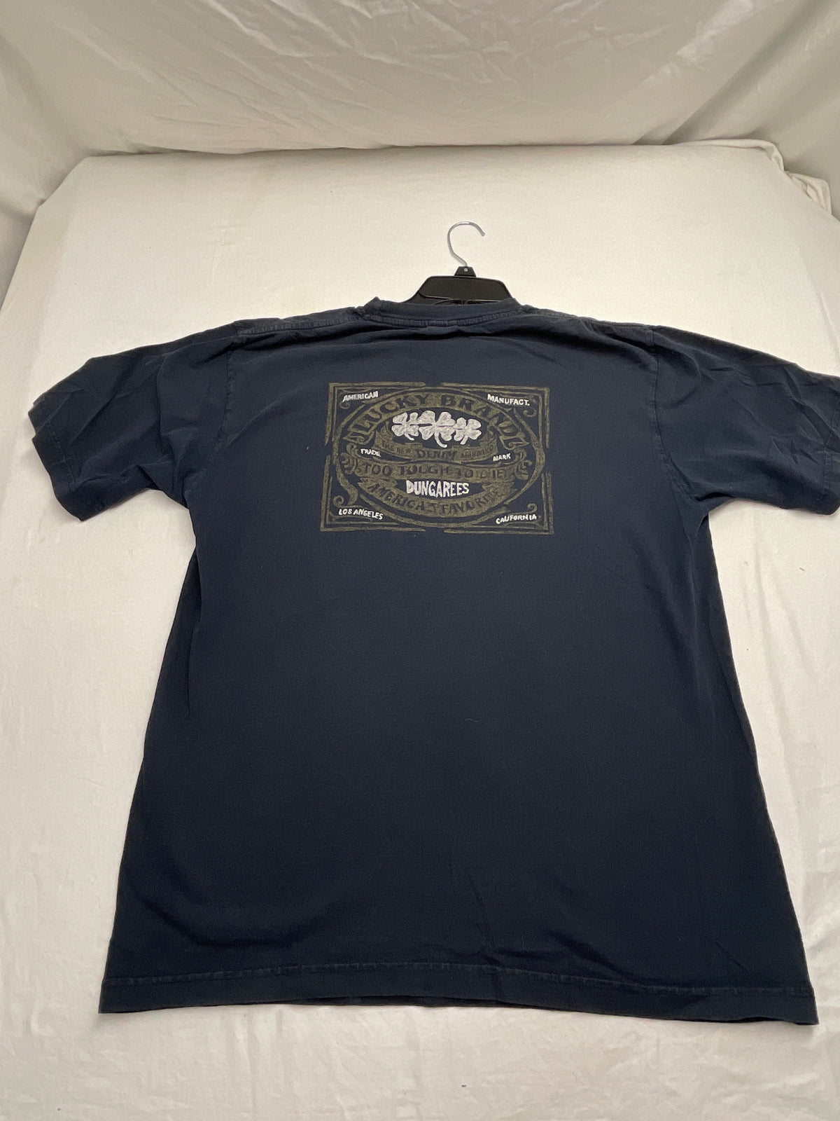 Lucky Brand navy s/s tshirt - size Teen/Men - L (36-38)