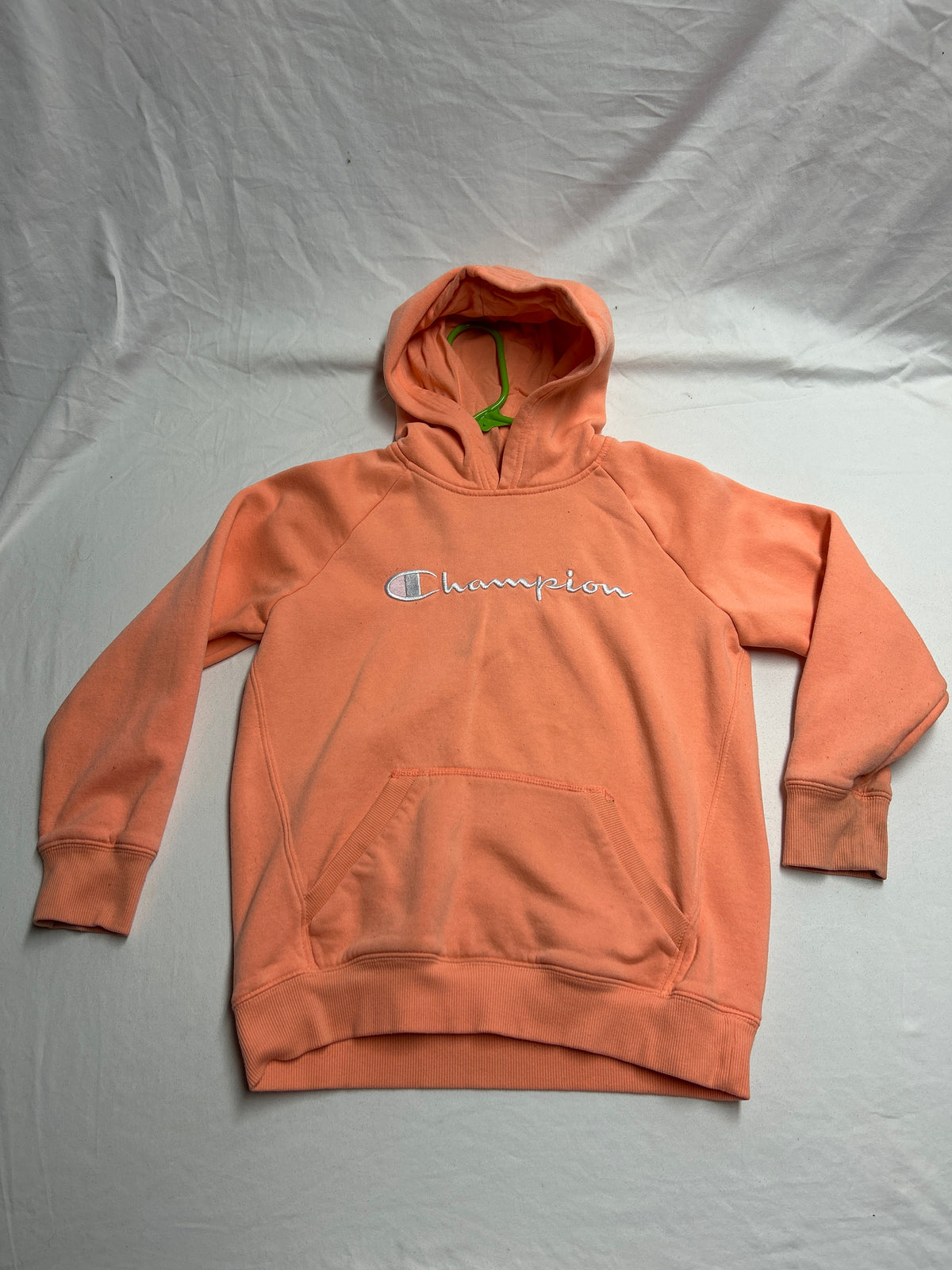 champion peach hooded sweatshirt - size Youth - 10 (L)