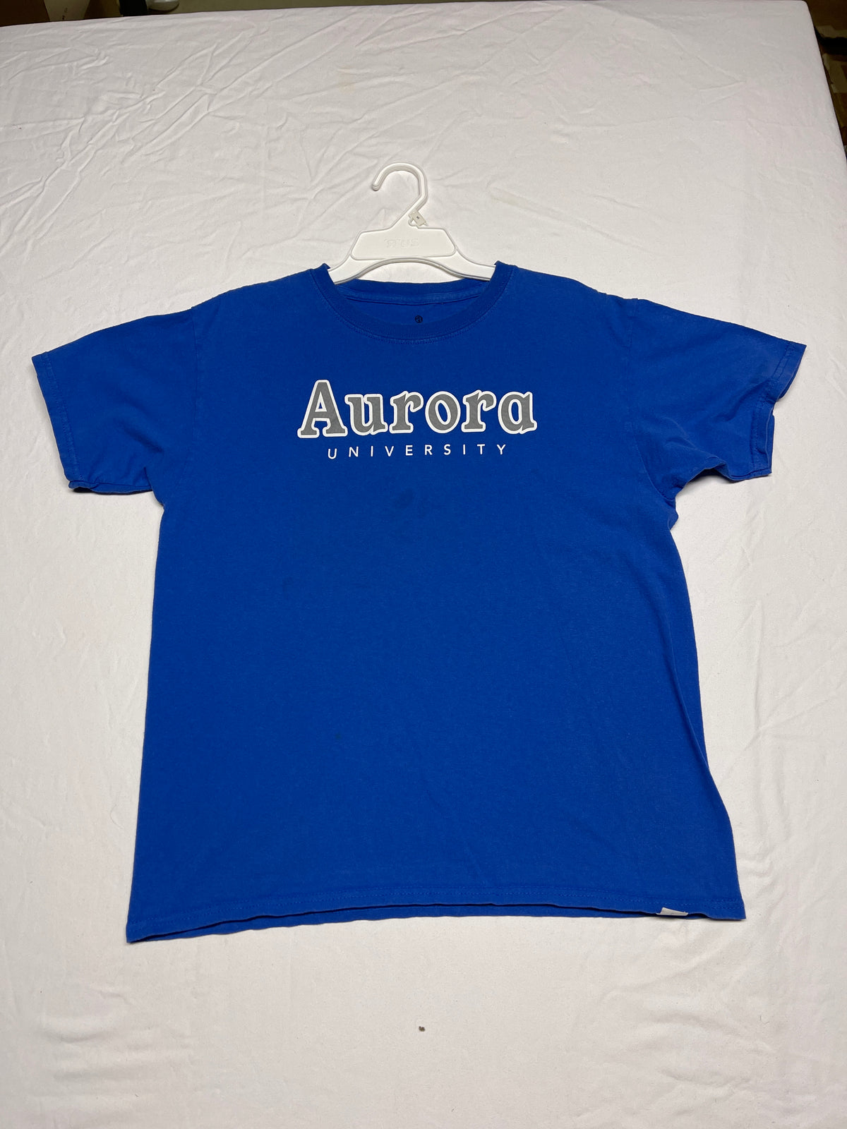 Aurora University blue t-shirt - size Youth - 12 (L)