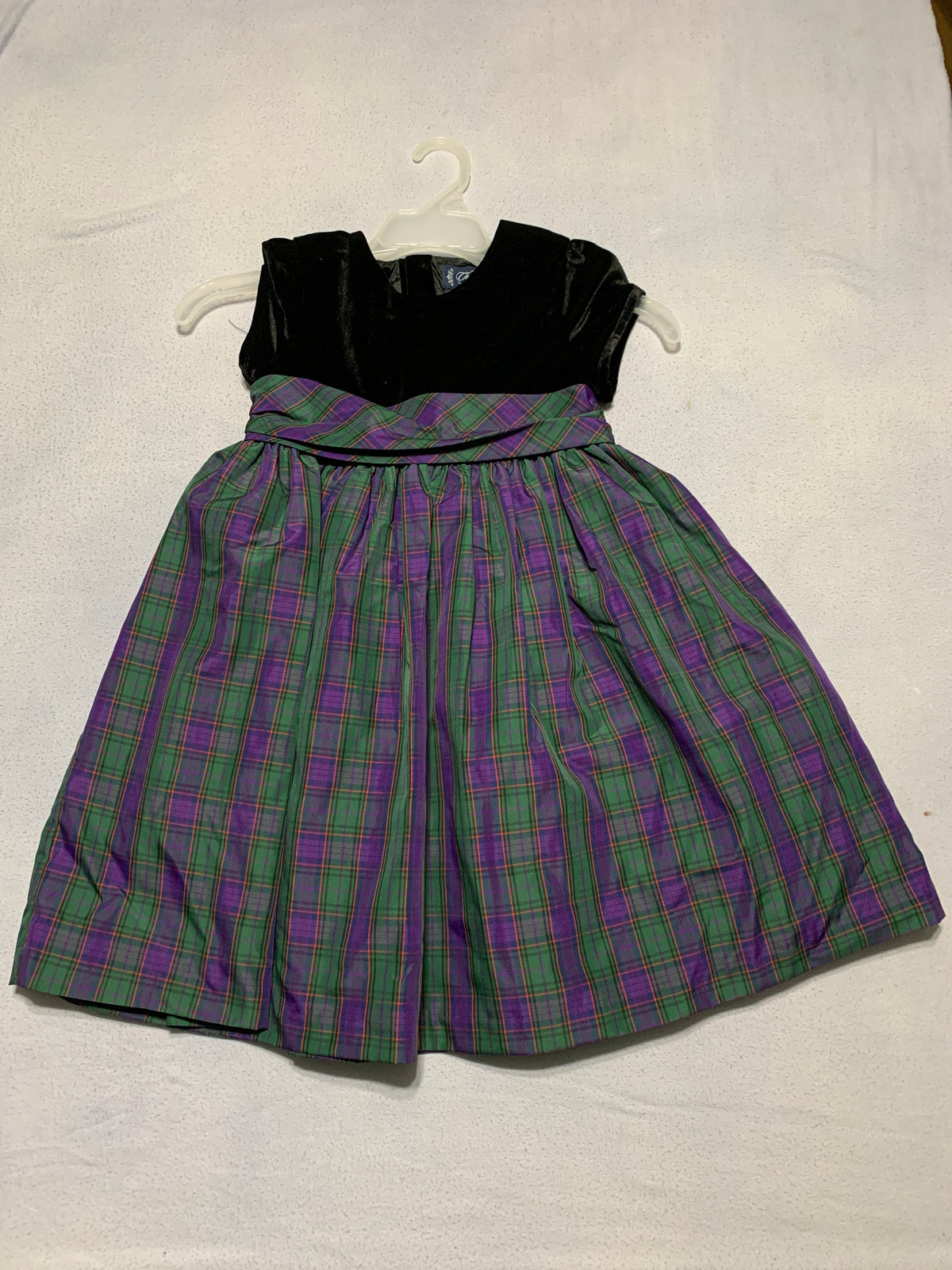 chaps like new black/plaid dress - size Toddler - 5T