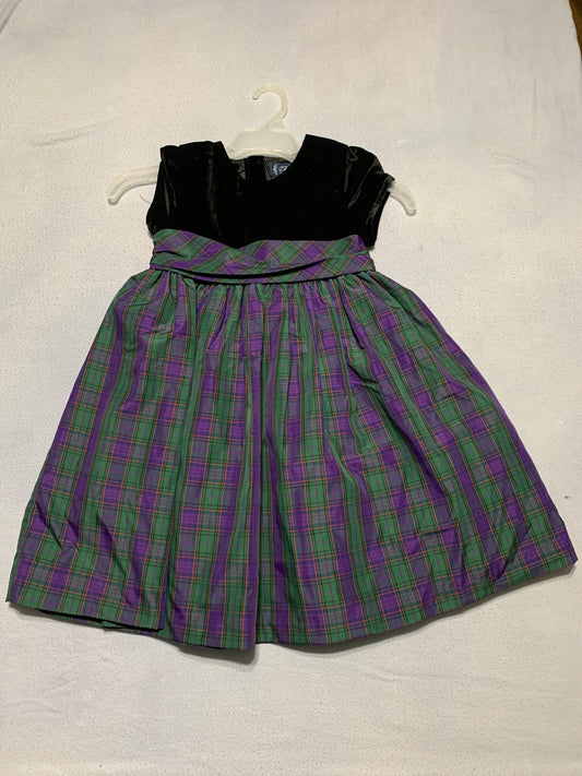 chaps like new black/plaid dress - size Toddler - 5T