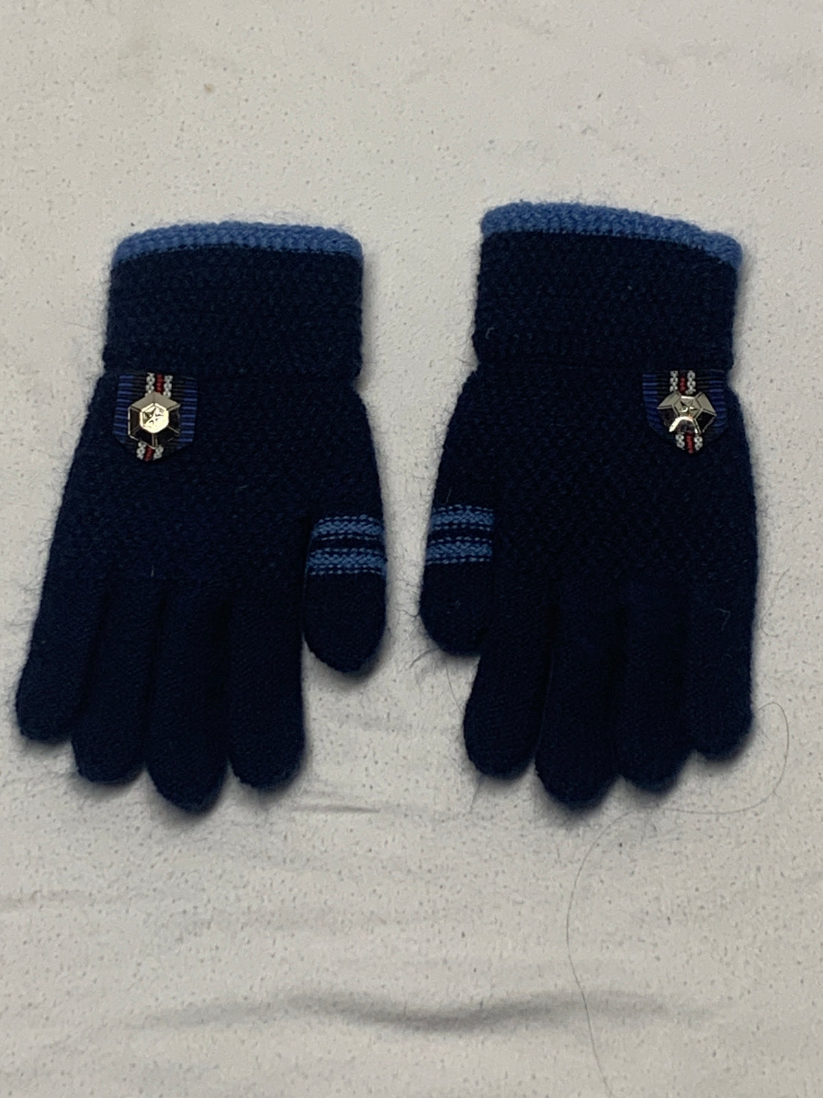 navy gloves