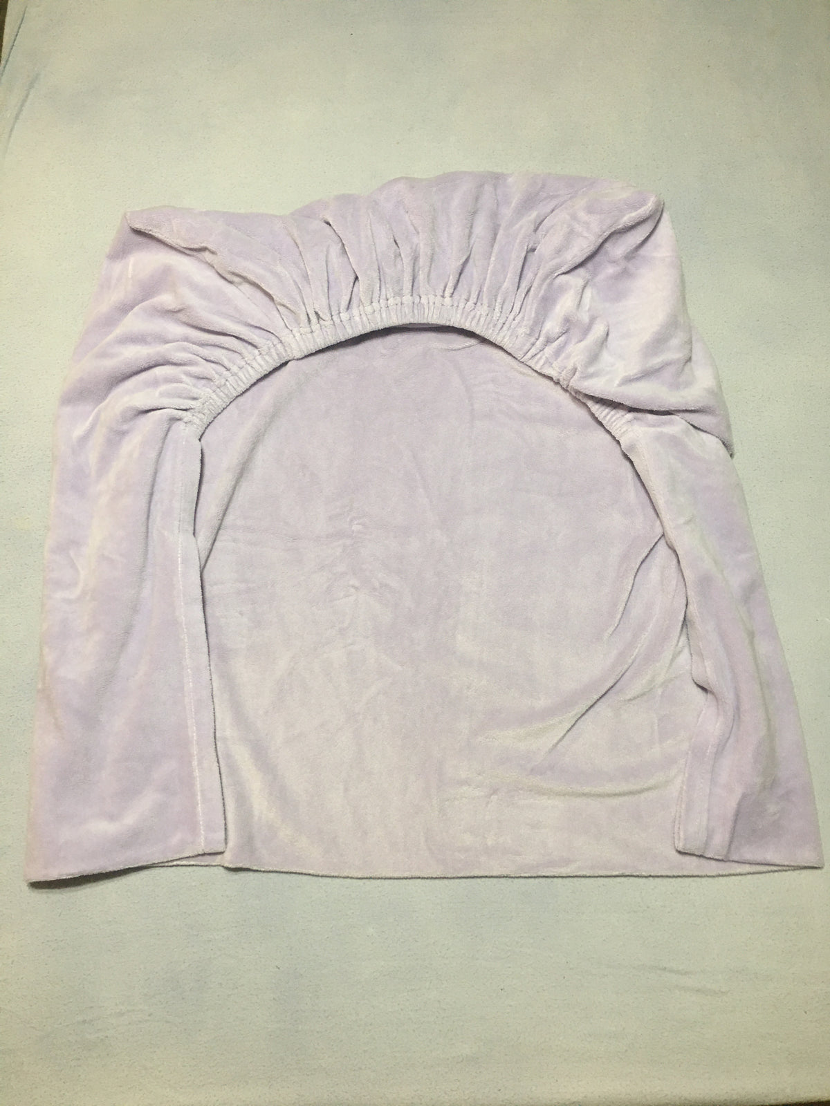 pottery barn kids purple chamois crib sheet