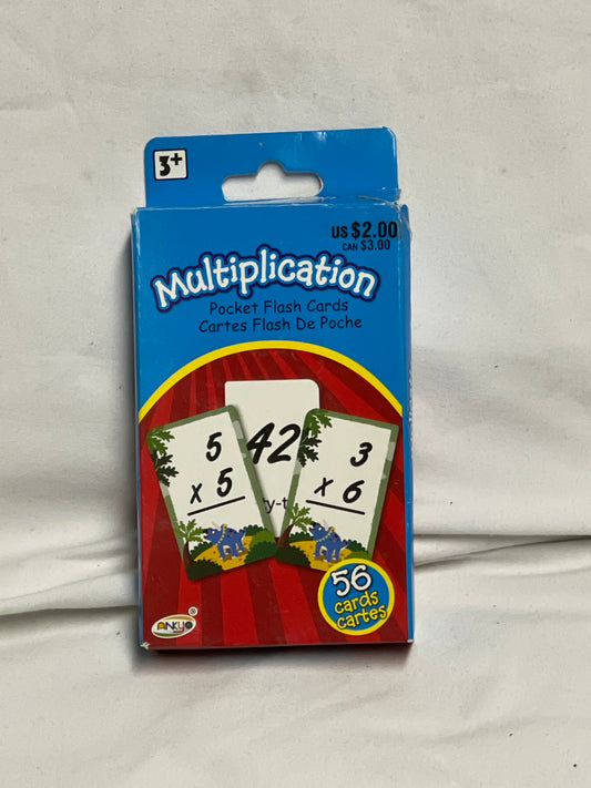 Multiplication flash cards
