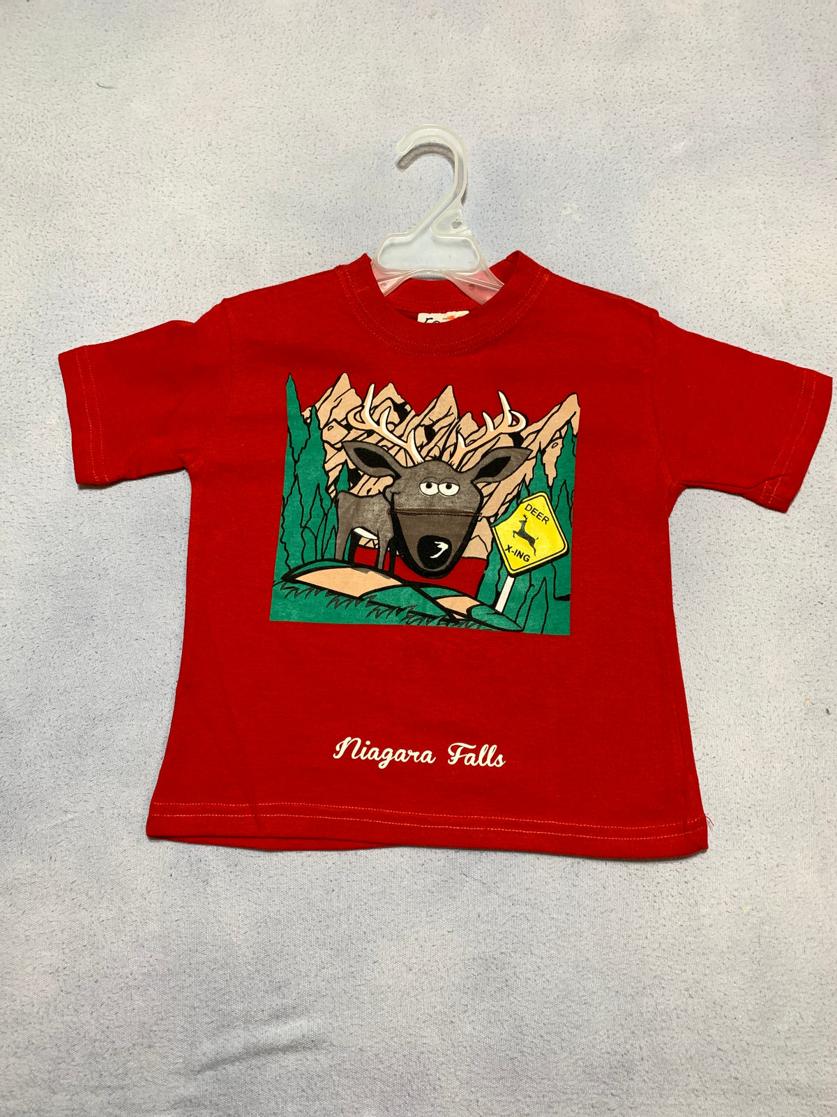 Niagara Falls brand new red deer x-ing tee - size Toddler - 4T