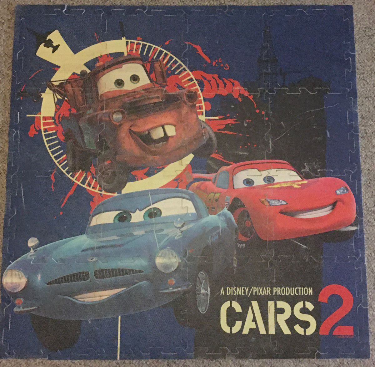 Disney 4'x4' Cars foam floor puzzle