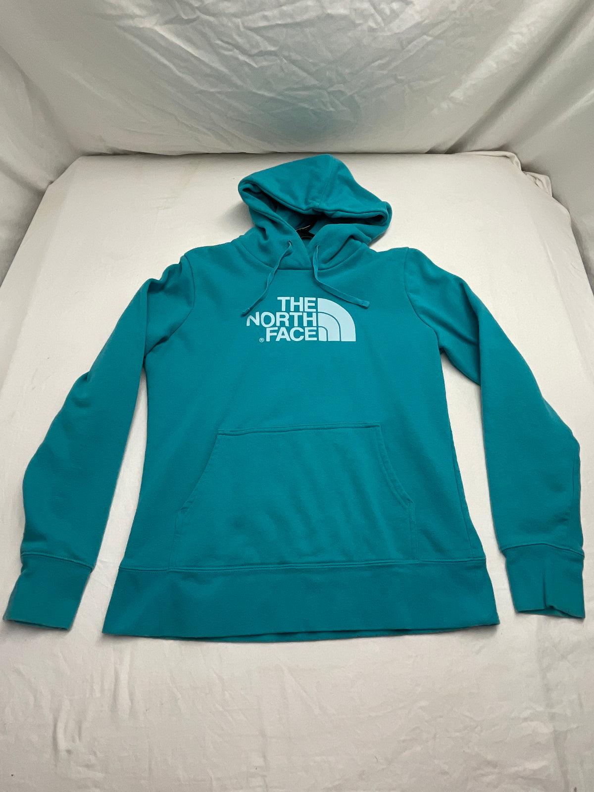The North Face teal hoodie - size Junior - M (7/9)