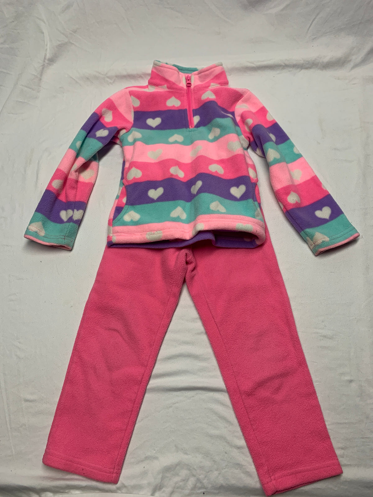 children's place 2pc set fleece top/pants - size Youth - 4 (XS)
