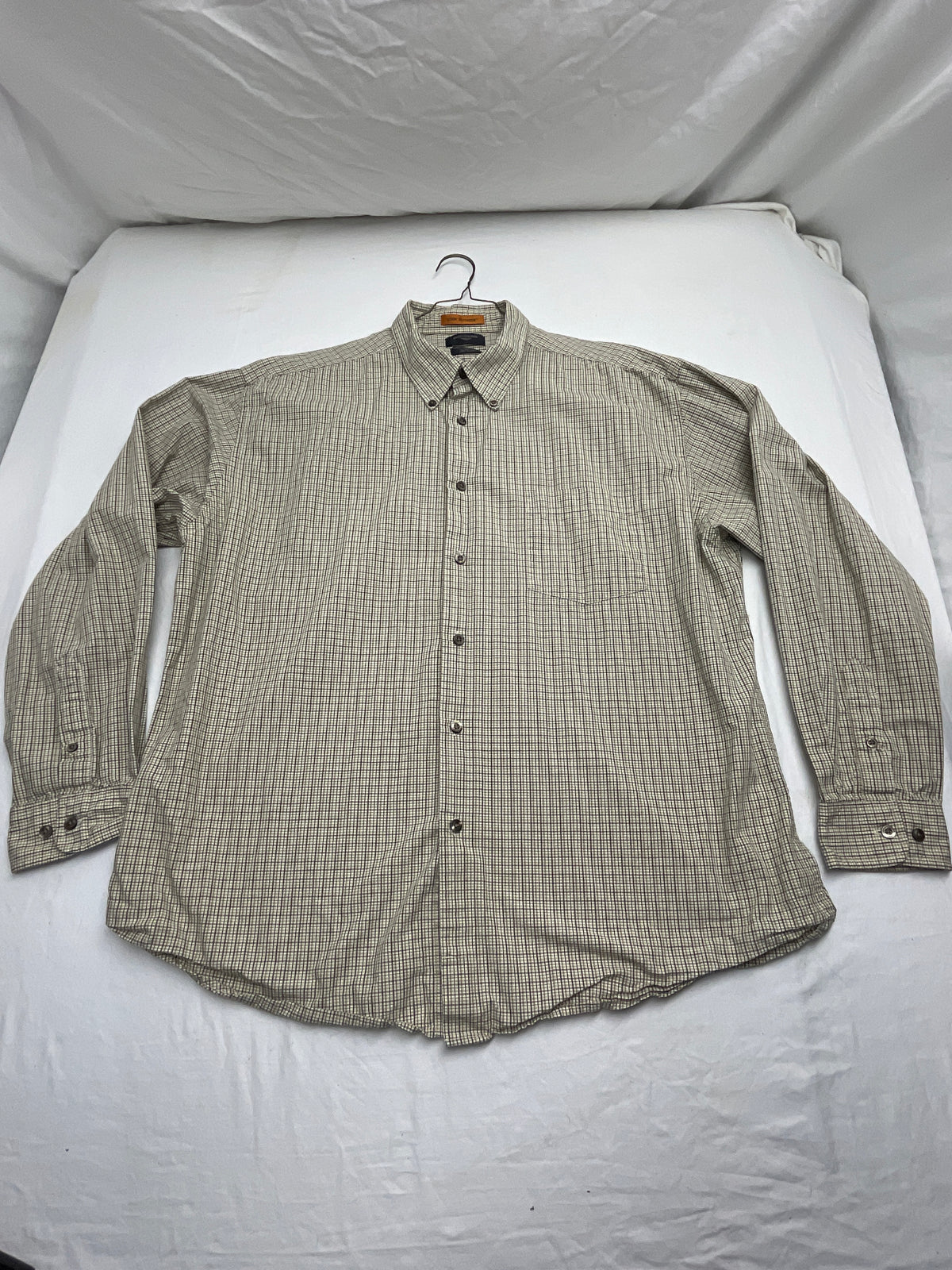 Dockers l/s plaid dress shirt - size Teen/Men - XL (40-42)