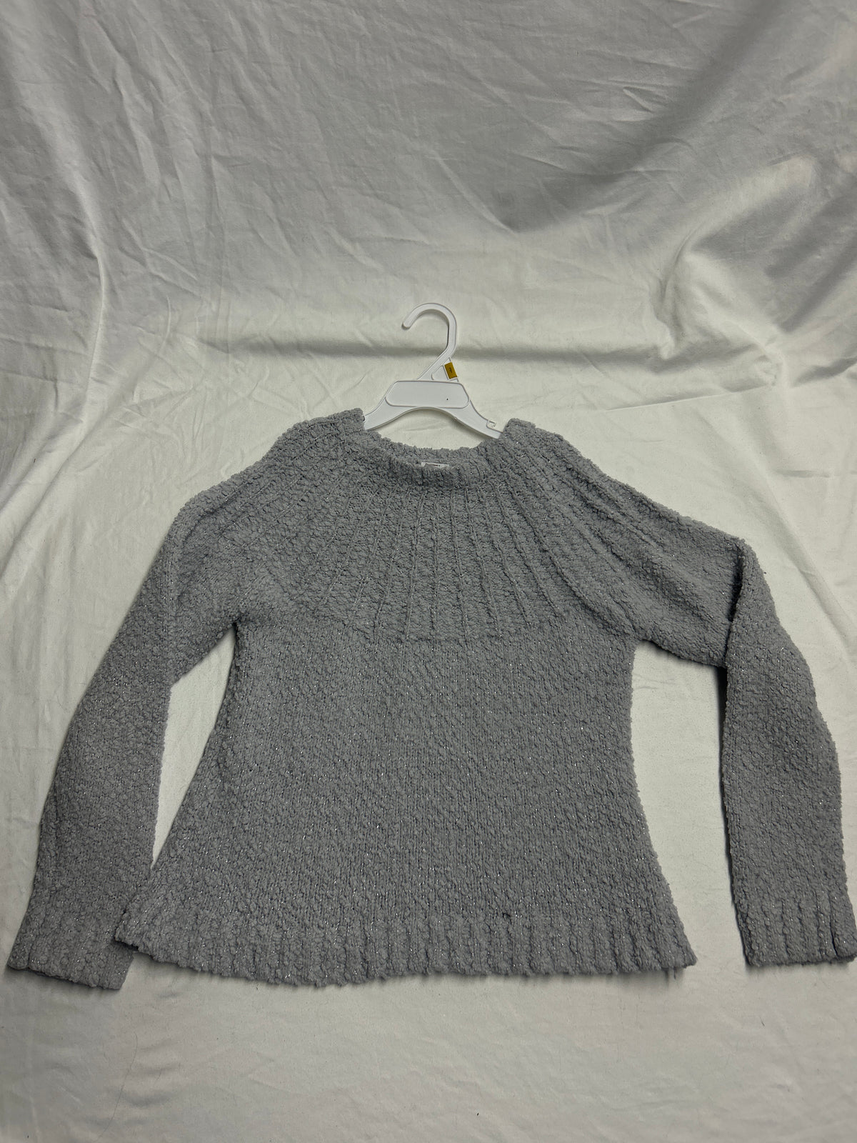 wonder nation grey sparkley sweater - size Youth - 10 (L)