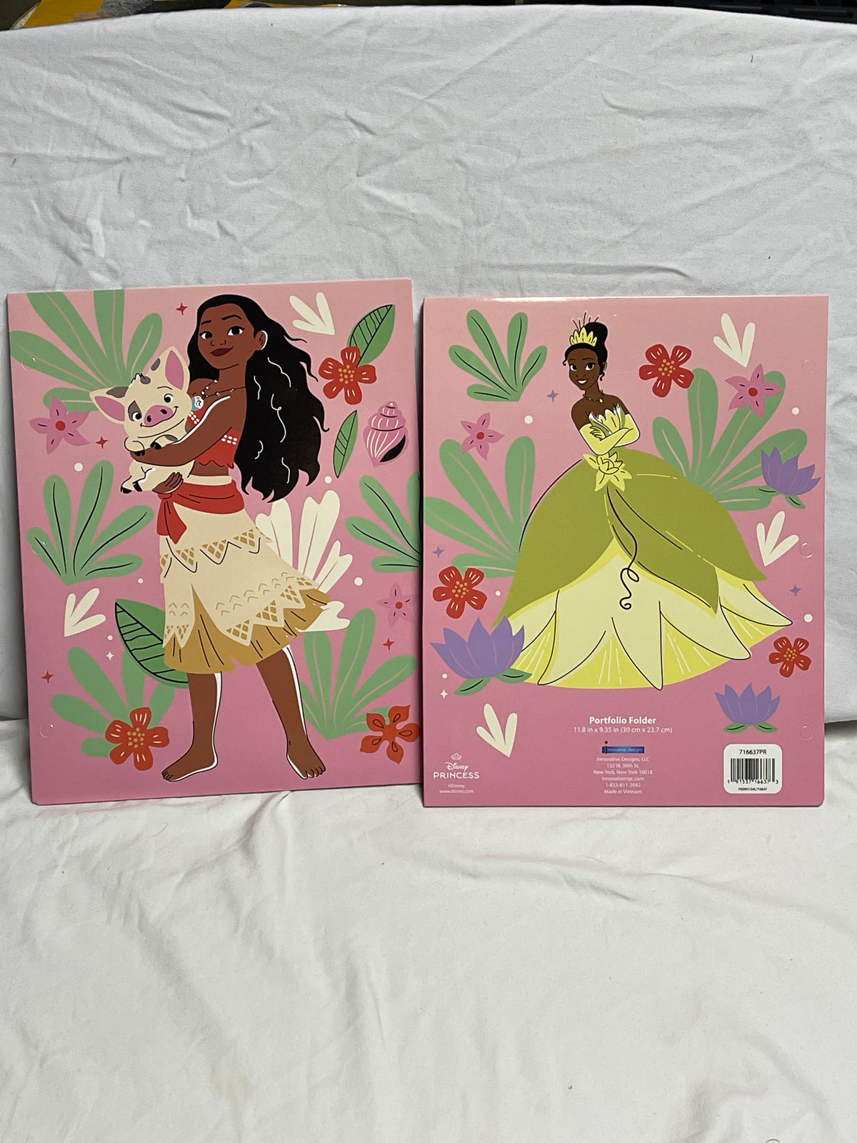 set of 2 brand new Moana & Tiana