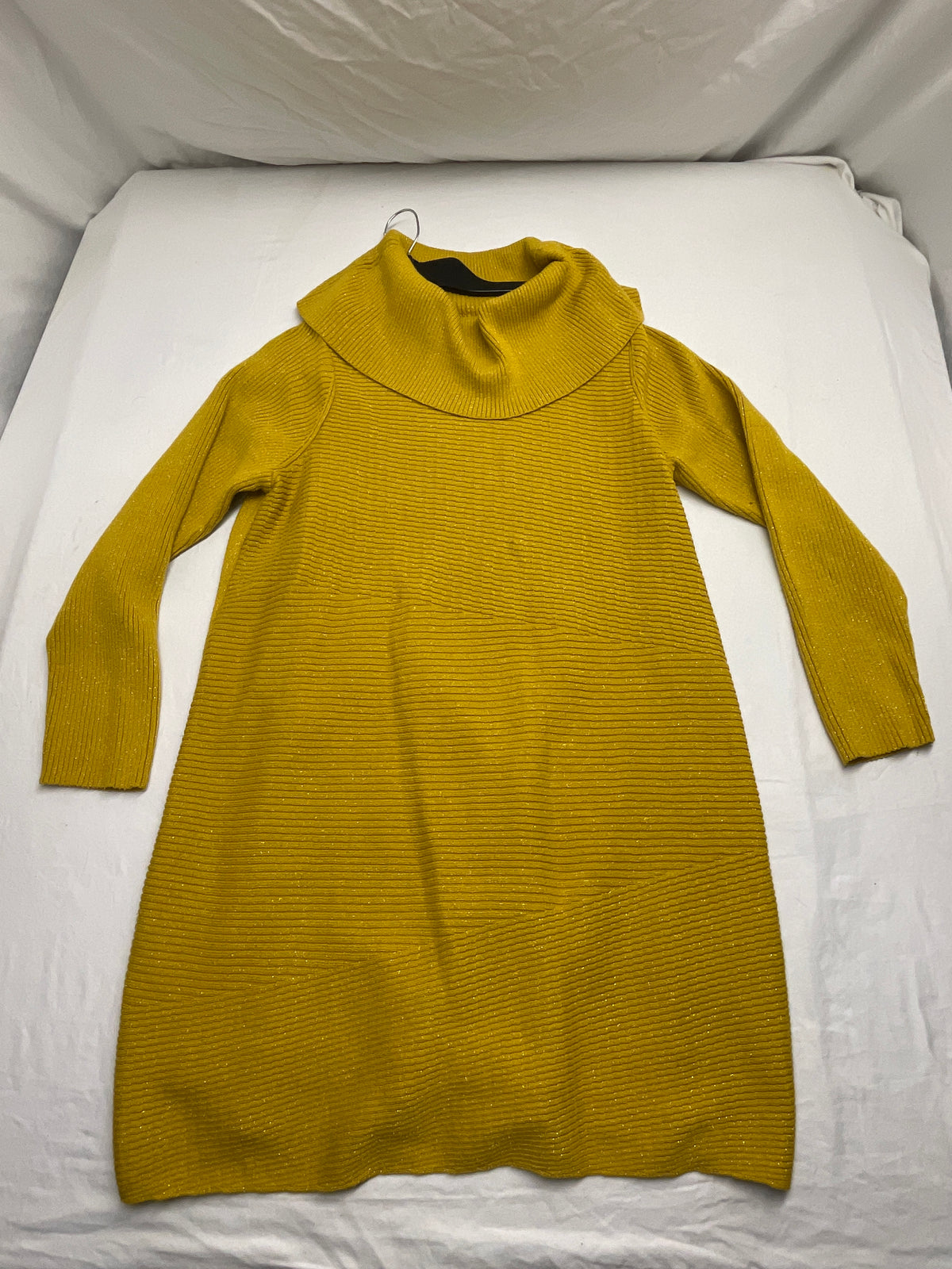 Alfani like new gold sweater dress