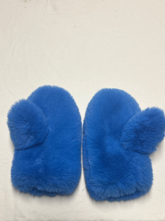Blue fuzzy/soft mittens brand new
