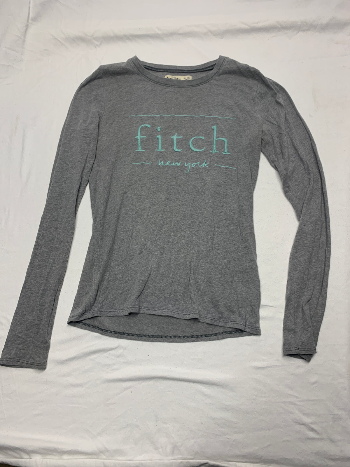Abercrombie grey ls shirt - size Youth - 16 (XL)
