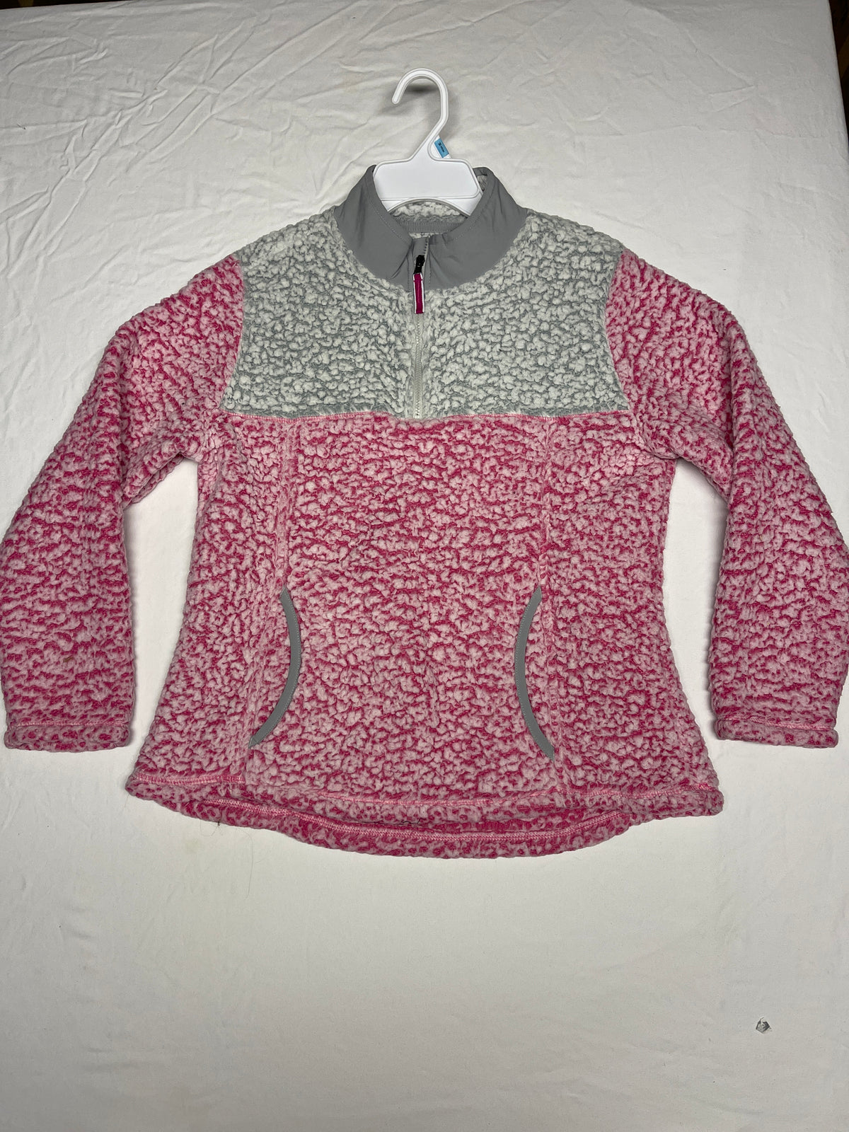Wonder Nation 3/4 zip grey/pink - size Youth - 14 (XL)