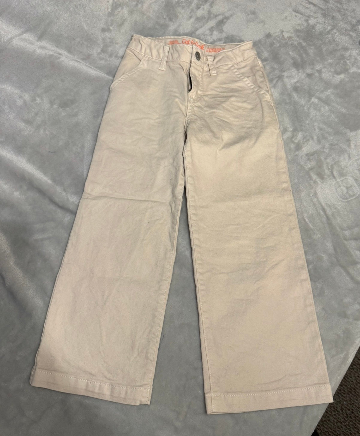Cat &Jack wide leg Adjustable jeans - size Youth - 6 (S)