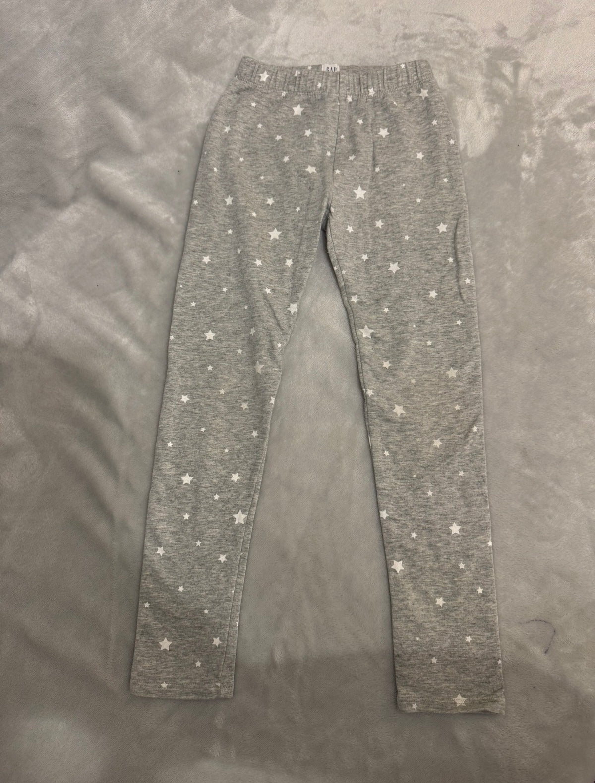 Gap grey w stars Leggings - size Youth - 6 (S)