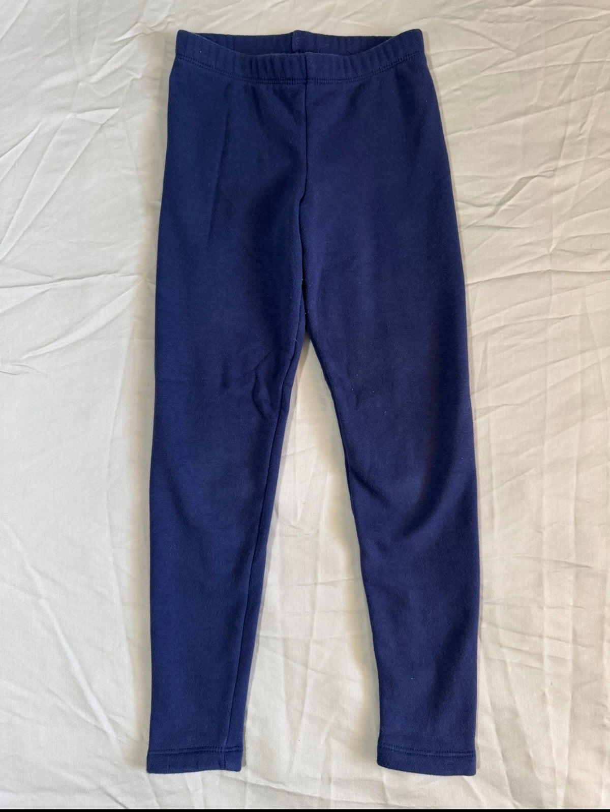 Cat&Jack navy fleece Lined leggings - size Youth - 6 (S)