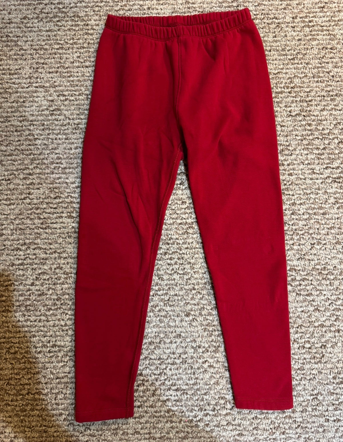 Cat& Jack red fleece Lined leggings - size Youth - 10 (L)